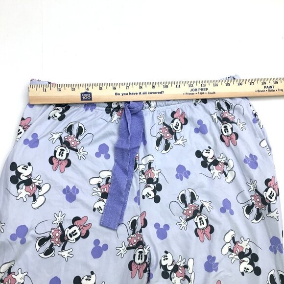 NEW Disney Women's Purple Pajamas Minnie Mouse Long Sleeves Jogger Pants Medium - Picture 8 of 13